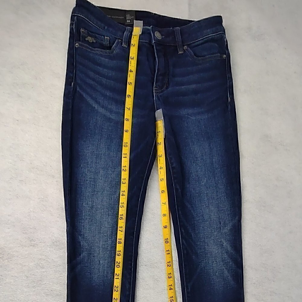 Armani Exchange Super Skinny Blue Jeans Size 26 - Picture 5 of 9